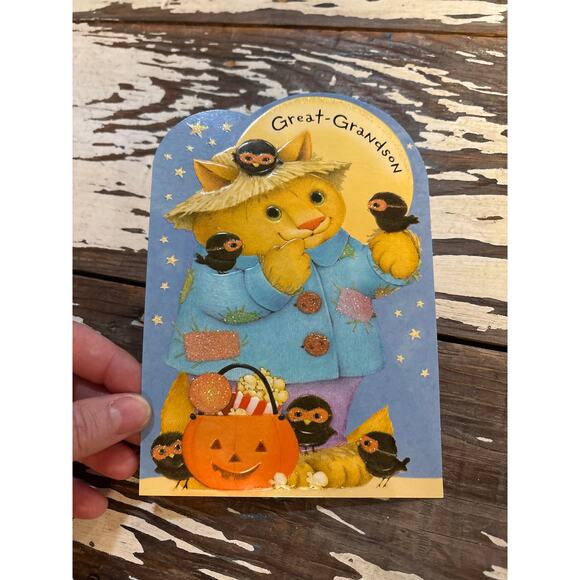 Pair of Vintage Halloween Cards - Picture 2 of 13